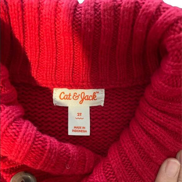 Cat & Jack Toddler Cable Knit Sweater (B7) - Picture 2 of 4